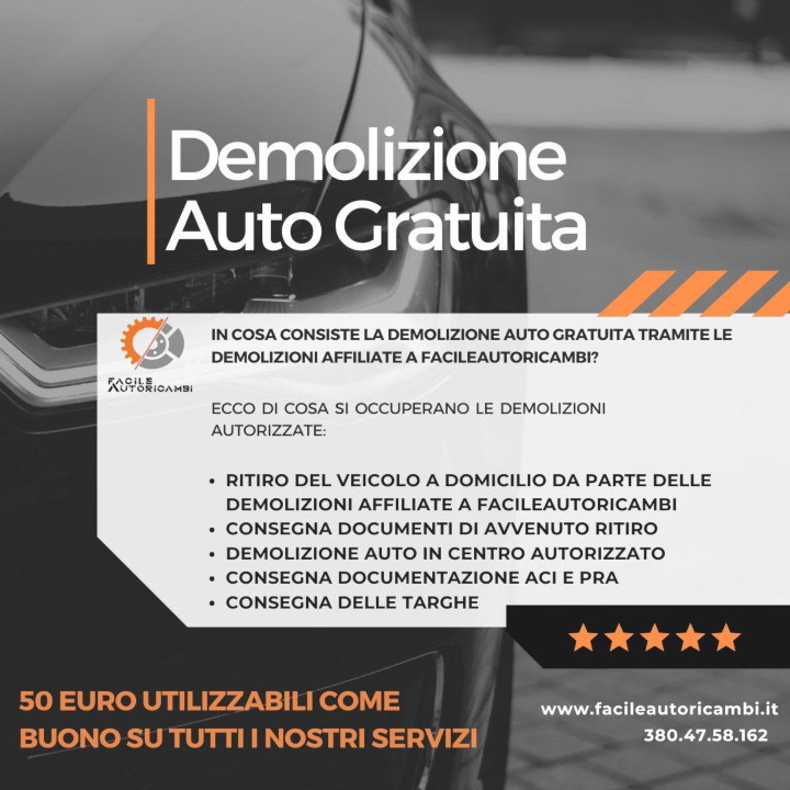 demolizione auto gratuita